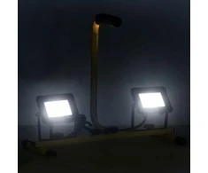 LED prožektorius su rankena, šaltos baltos spalvos, 2x20W