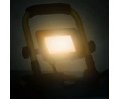 LED prožektorius su rankena, šiltos baltos spalvos, 20W