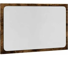 LED vonios kambario veidrodis, ąžuolo, 60x8,5x38cm, mediena