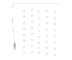 LED žvaigždžių užuolaida, 200 mėlynų LED lempučių