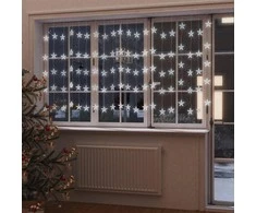 LED žvaigždžių užuolaida, 500 šaltų baltų LED lempučių