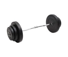 Lenkta štanga su svoriais, 60kg