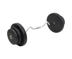 Lenkta štanga su svoriais, 60kg