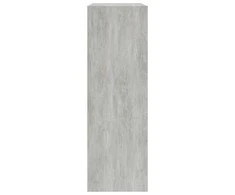 Lentyna knygoms, betono pilkos spalvos, 60x24x76 cm, mediena