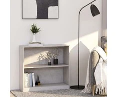 Lentyna knygoms, betono pilkos spalvos, 80x24x75cm, MDP