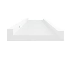 Lentynos nuotraukų rėmeliams, 2vnt., baltos, 40x9x3cm, MDF