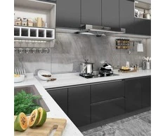 Lipnios plėvelės baldams, 2vnt., juodos, 500x90cm, PVC