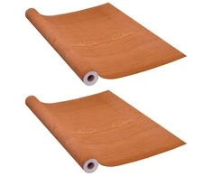 Lipnios plėvelės durims, 2vnt., šviesi ąžuolo, 210x90cm, PVC