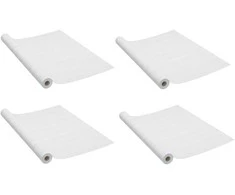 Lipnios plėvelės durims, 4vnt., baltos medienos, 210x90cm, PVC