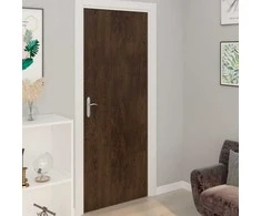 Lipnios plėvelės durims, 4vnt., tamsios ąžuolo, 210x90cm, PVC