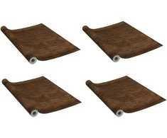 Lipnios plėvelės durims, 4vnt., tamsios ąžuolo, 210x90cm, PVC