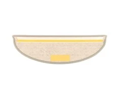 Lipnūs laiptų kilimėliai, 15vnt., sidabrinės spalvos, 56x17x3cm