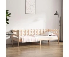 Lova be čiužinio, 90x190cm, pušies medienos masyvas