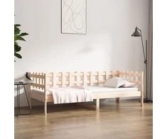 Lova be čiužinio, 90x200cm, pušies medienos masyvas