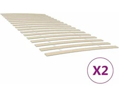 Lovos grotelės su 34 lentjuostėmis, 2vnt., 90x200cm