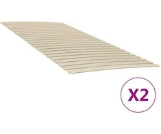 Lovos grotelės su 48 lentjuostėmis, 2vnt., 90x200cm