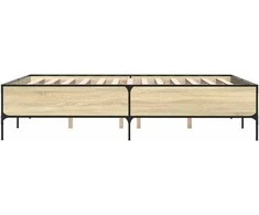 Lova Lovos rėmas, ąžuolo, 120x200cm, apdirbta mediena ir metalas
