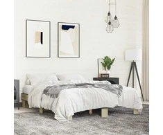 Lova Lovos rėmas, ąžuolo, 150x200cm, apdirbta mediena ir metalas