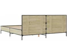 Lova Lovos rėmas, ąžuolo, 200x200cm, apdirbta mediena ir metalas