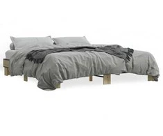 Lova Lovos rėmas, ąžuolo, 200x200cm, apdirbta mediena ir metalas