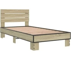 Lova Lovos rėmas, ąžuolo, 75x190cm, apdirbta mediena ir metalas