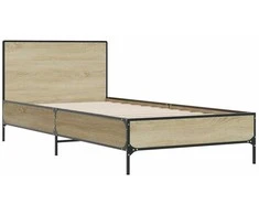 Lova Lovos rėmas, ąžuolo, 75x190cm, apdirbta mediena ir metalas