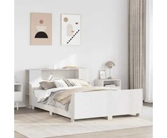 Lova Lovos rėmas be čiužinio, baltas, 140x200cm, pušies masyvas