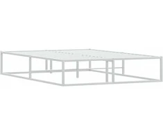 Lovos rėmas be čiužinio, baltas, 140x200cm, metalas