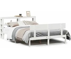 Lova Lovos rėmas be čiužinio, baltas, 160x200cm, pušies masyvas