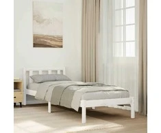 Lova Lovos rėmas be čiužinio, baltas, 80x220cm, pušis, itin ilgas