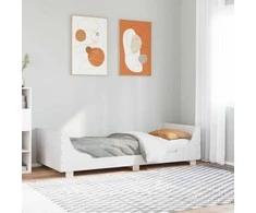 Lova Lovos rėmas be čiužinio, baltas, 90x200cm, pušies masyvas