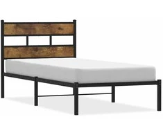Lova Lovos rėmas be čiužinio, dūminio ąžuolo, 80x200cm, metalas