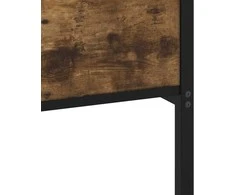 Lova Lovos rėmas be čiužinio, dūminio ąžuolo, 140x200cm, metalas