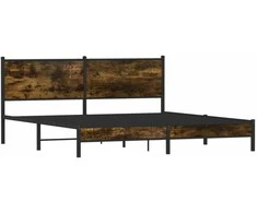 Lova Lovos rėmas be čiužinio, dūminio ąžuolo, 180x200cm, metalas