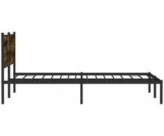Lovos rėmas be čiužinio, dūminio ąžuolo, 200x200cm, metalas