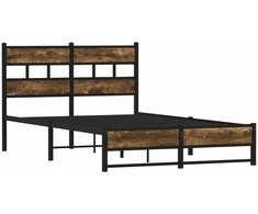 Lova Lovos rėmas be čiužinio, dūminio ąžuolo, 120x190cm, metalas