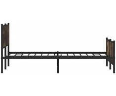 Lova Lovos rėmas be čiužinio, dūminio ąžuolo, 183x213cm, metalas