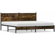 Lova Lovos rėmas be čiužinio, dūminio ąžuolo, 200x200cm, metalas
