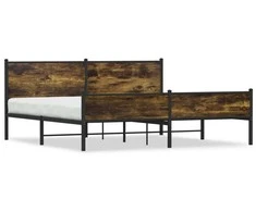 Lova Lovos rėmas be čiužinio, dūminio ąžuolo, 200x200cm, metalas