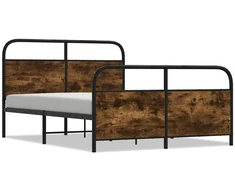 Lova Lovos rėmas be čiužinio, dūminio ąžuolo, 120x200cm, mediena