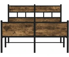 Lova Lovos rėmas be čiužinio, dūminio ąžuolo, 120x200cm, mediena