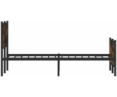 Lova Lovos rėmas be čiužinio, dūminio ąžuolo, 150x200cm, metalas