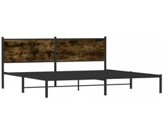 Lova Lovos rėmas be čiužinio, dūminio ąžuolo, 200x200cm, metalas