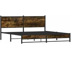 Lova Lovos rėmas be čiužinio, dūminio ąžuolo, 183x213cm, metalas