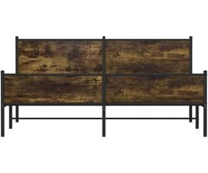 Lova Lovos rėmas be čiužinio, dūminio ąžuolo, 200x200cm, metalas