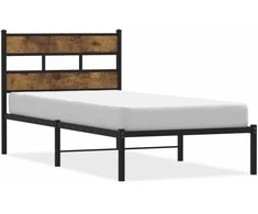 Lova Lovos rėmas be čiužinio, dūminio ąžuolo, 107x203cm, metalas
