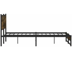Lova Lovos rėmas be čiužinio, dūminio ąžuolo, 183x213cm, metalas