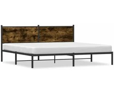 Lova Lovos rėmas be čiužinio, dūminio ąžuolo, 200x200cm, metalas