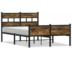 Lovos rėmas be čiužinio, dūminio ąžuolo, 120x200cm, mediena