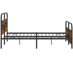 Lova Lovos rėmas be čiužinio, dūminio ąžuolo, 193x203cm, metalas